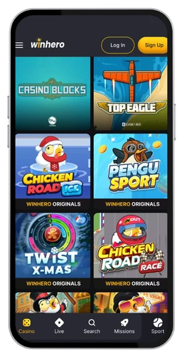 WinHero casinò entra
